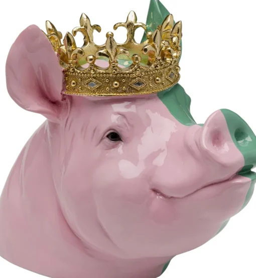 KARE Deko Figur Crowned Pig 28cm Outlet