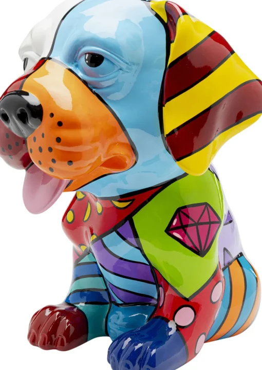 KARE Deko Figur Dog Patchwork 35cm Best