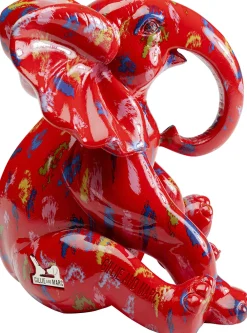 KARE Deko Figur Elephant Dots Rot 18cm Discount