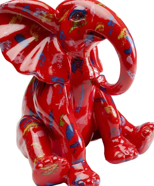 KARE Deko Figur Elephant Dots Rot 18cm Discount