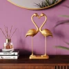 KARE Deko Figur Flamingo Love Gold 39cm Hot