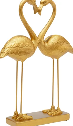 KARE Deko Figur Flamingo Love Gold 39cm Hot