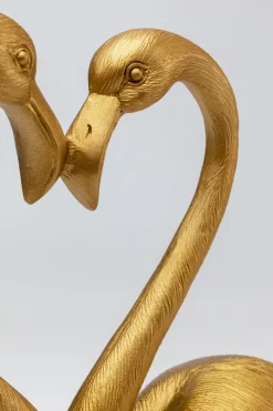 KARE Deko Figur Flamingo Love Gold 39cm Hot