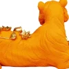 KARE Deko Figur Flower Leopard Orange 26cm Discount