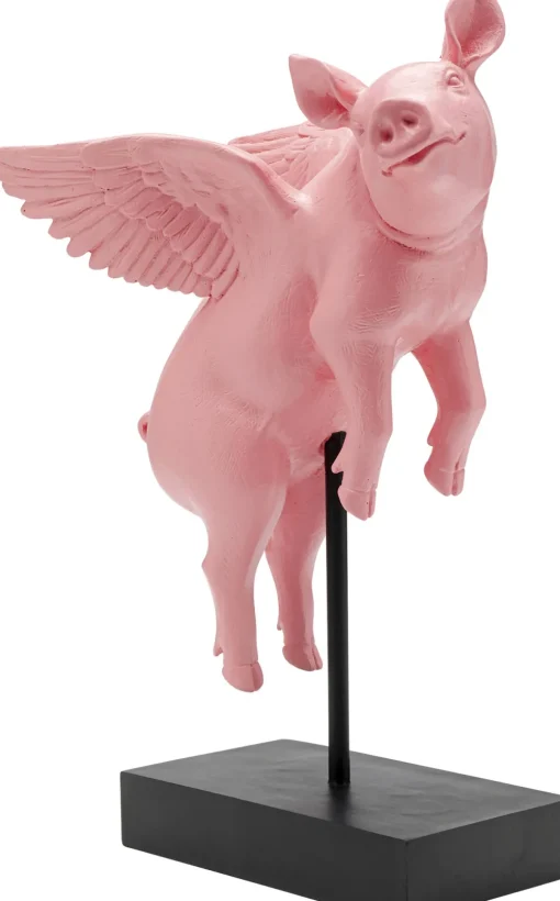 KARE Deko Figur Flying Pig Rosa 29cm New