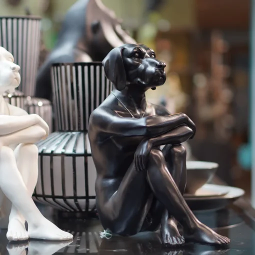 KARE Deko Figur Gangster Dog Black Outlet
