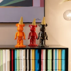 KARE Deko Figur Gelato Bear Orange 40cm Discount