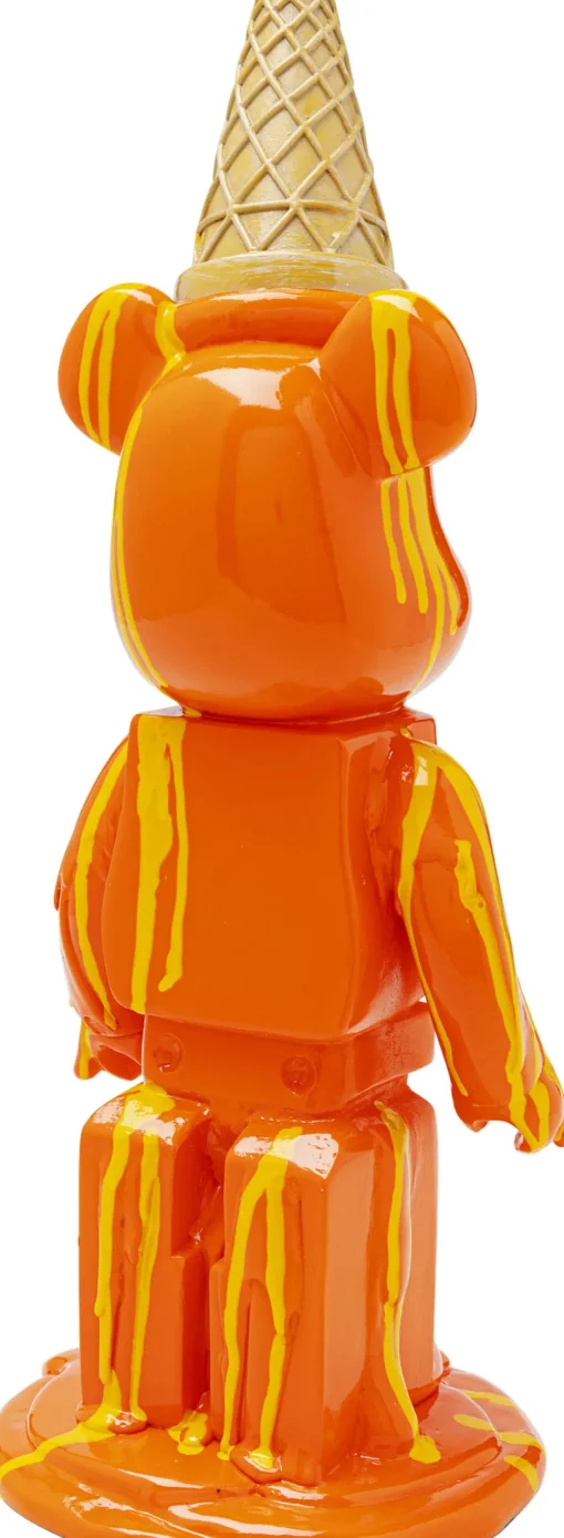 KARE Deko Figur Gelato Bear Orange 40cm Discount