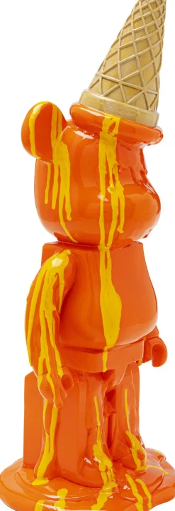 KARE Deko Figur Gelato Bear Orange 40cm Discount