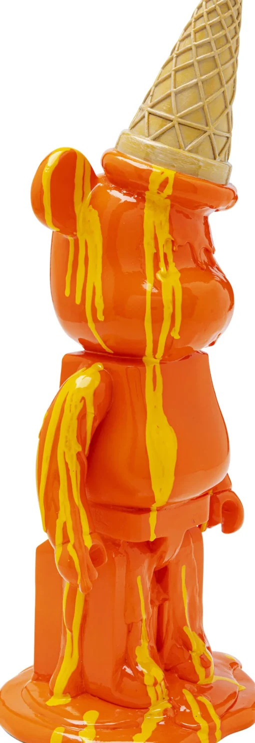KARE Deko Figur Gelato Bear Orange 40cm Discount