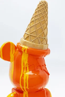 KARE Deko Figur Gelato Bear Orange 40cm Discount