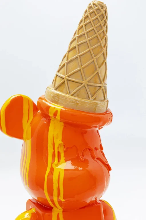 KARE Deko Figur Gelato Bear Orange 40cm Discount