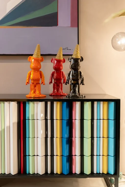KARE Deko Figur Gelato Bear Orange 40cm Discount