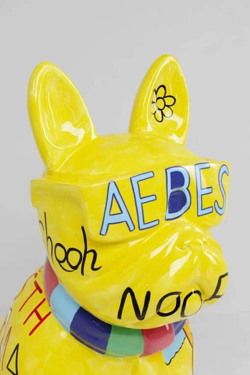 KARE Deko Figur Graffiti Dog Gelb 122cm Discount