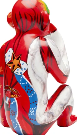 KARE Deko Figur Graffiti Monkey Rot 39cm Best