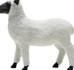 KARE Deko Figur Happy Sheep Wool Weiß 28cm Discount