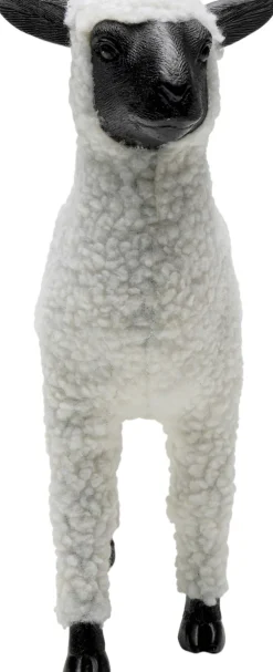 KARE Deko Figur Happy Sheep Wool Weiß 28cm Discount