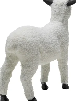 KARE Deko Figur Happy Sheep Wool Weiß 28cm Discount