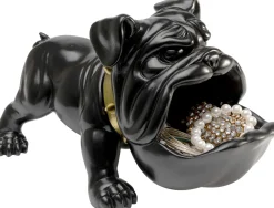 KARE Deko Figur Hungry Dog Schwarz 37cm Hot