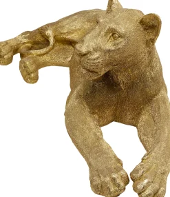 KARE Deko Figur Lion Gold 113cm Clearance