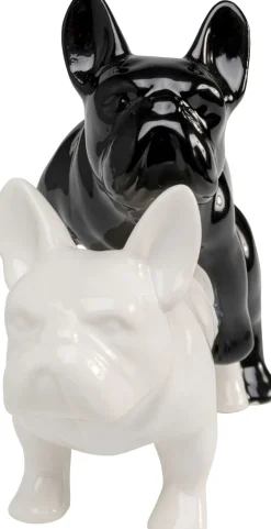 KARE Deko Figur Love Dogs Schwarz Fashion
