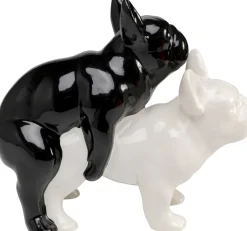 KARE Deko Figur Love Dogs Schwarz Fashion