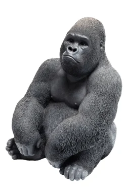 KARE Deko Figur Monkey Gorilla Side Medium Schwarz Clearance