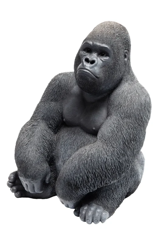 KARE Deko Figur Monkey Gorilla Side Medium Schwarz Clearance