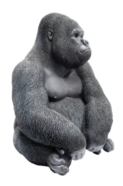 KARE Deko Figur Monkey Gorilla Side Medium Schwarz Clearance