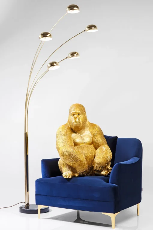 KARE Deko Figur Monkey Gorilla Side XL Gold 76cm Best