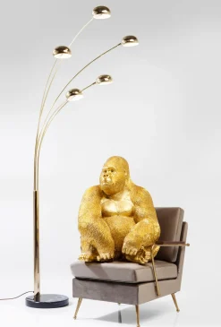 KARE Deko Figur Monkey Gorilla Side XL Gold 76cm Best