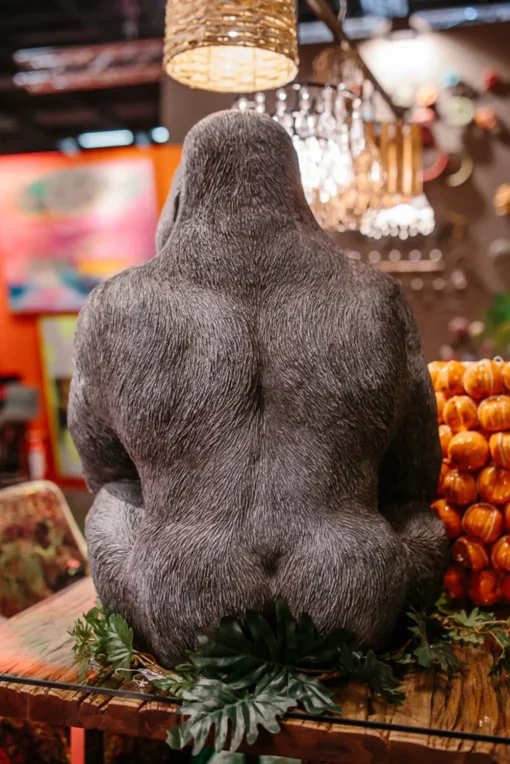 KARE Deko Figur Monkey Gorilla Side XL Schwarz 76cm Online