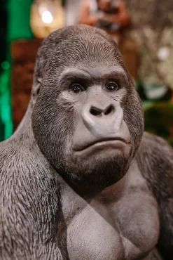 KARE Deko Figur Monkey Gorilla Side XL Schwarz 76cm Online