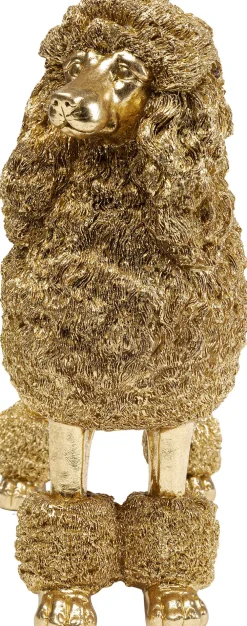 KARE Deko Figur Mrs Poodle Gold 34cm Online