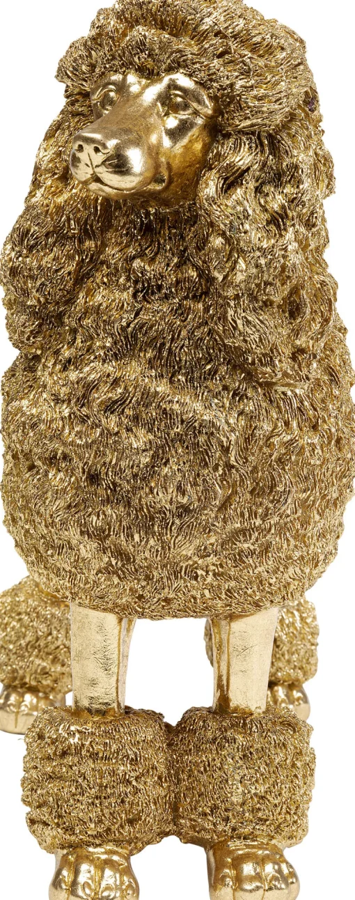 KARE Deko Figur Mrs Poodle Gold 34cm Online