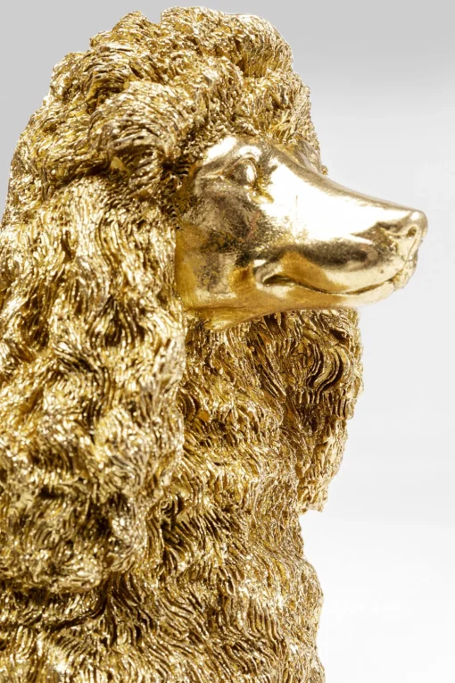 KARE Deko Figur Mrs Poodle Gold 34cm Online