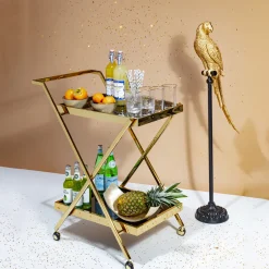 KARE Deko Figur Parrot Gold 116cm Hot
