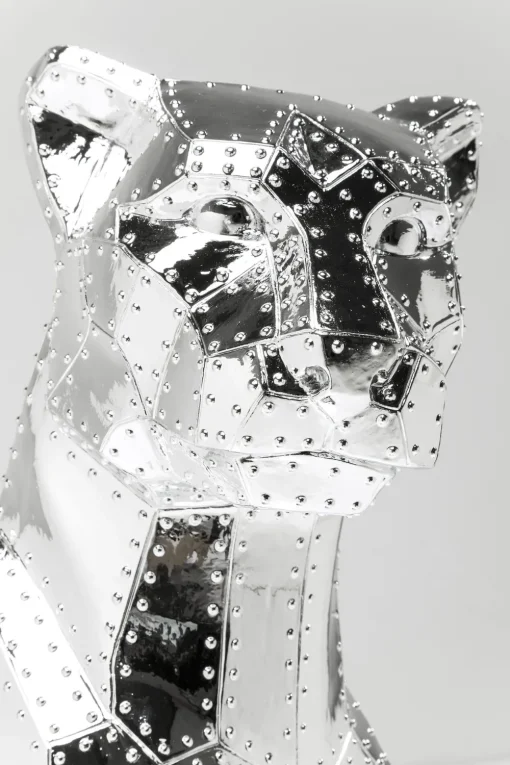 KARE Deko Figur Sitting Cat Rivet Chrome 82cm Best