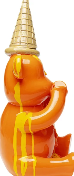 KARE Deko Figur Sitting Gelato Bear Orange 37cm New