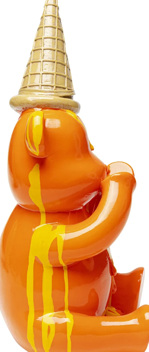 KARE Deko Figur Sitting Gelato Bear Orange 37cm New
