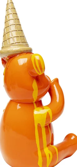 KARE Deko Figur Sitting Gelato Bear Orange 37cm New