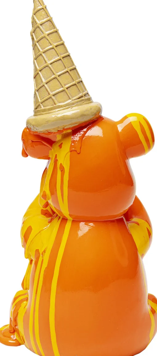 KARE Deko Figur Sitting Gelato Bear Orange 37cm New