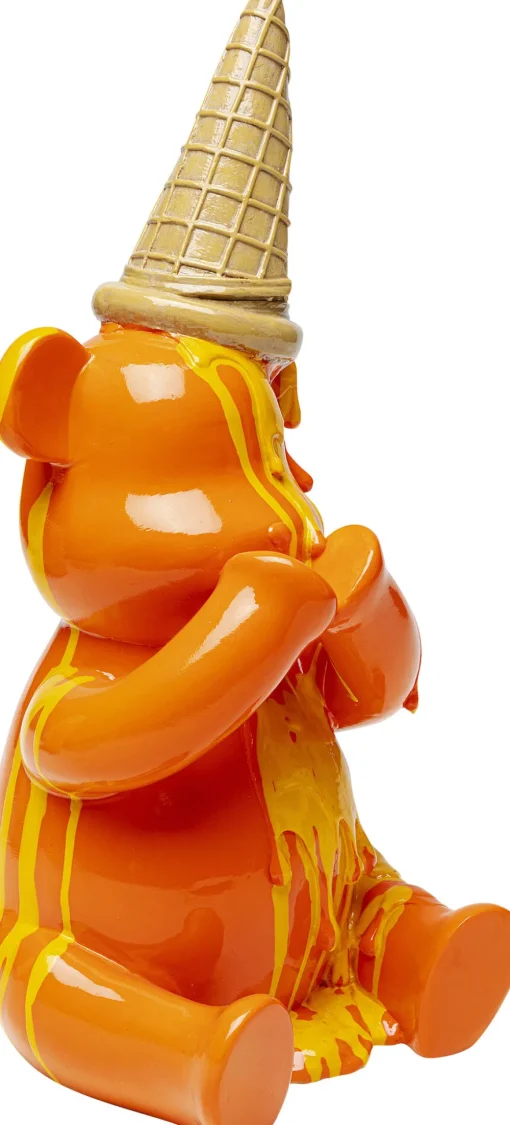 KARE Deko Figur Sitting Gelato Bear Orange 37cm New