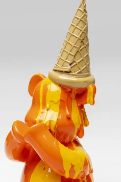 KARE Deko Figur Sitting Gelato Bear Orange 37cm New