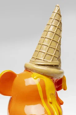 KARE Deko Figur Sitting Gelato Bear Orange 37cm New