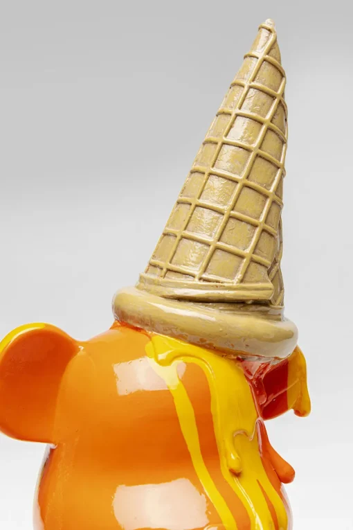 KARE Deko Figur Sitting Gelato Bear Orange 37cm New