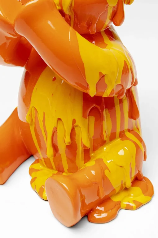 KARE Deko Figur Sitting Gelato Bear Orange 37cm New