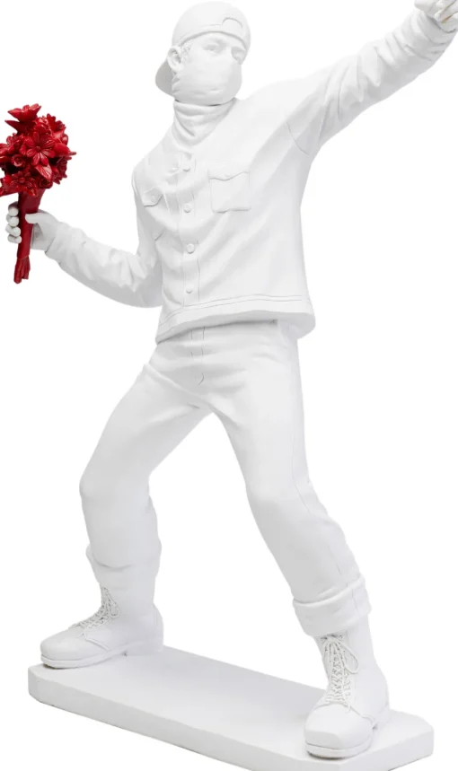 KARE Deko Figur Street Art Bouquet Weiß 67cm Best