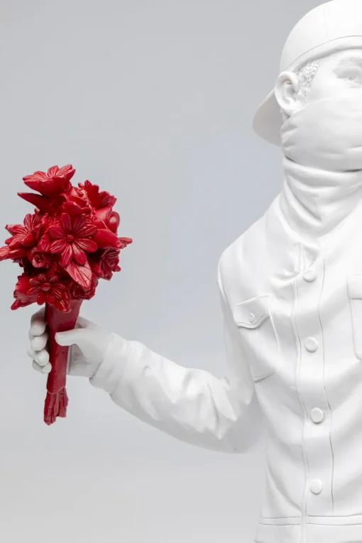 KARE Deko Figur Street Art Bouquet Weiß 67cm Best