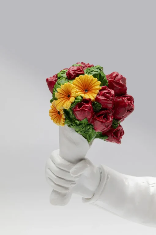 KARE Deko Figur Street Art Bouquet Weiß 27cm Fashion